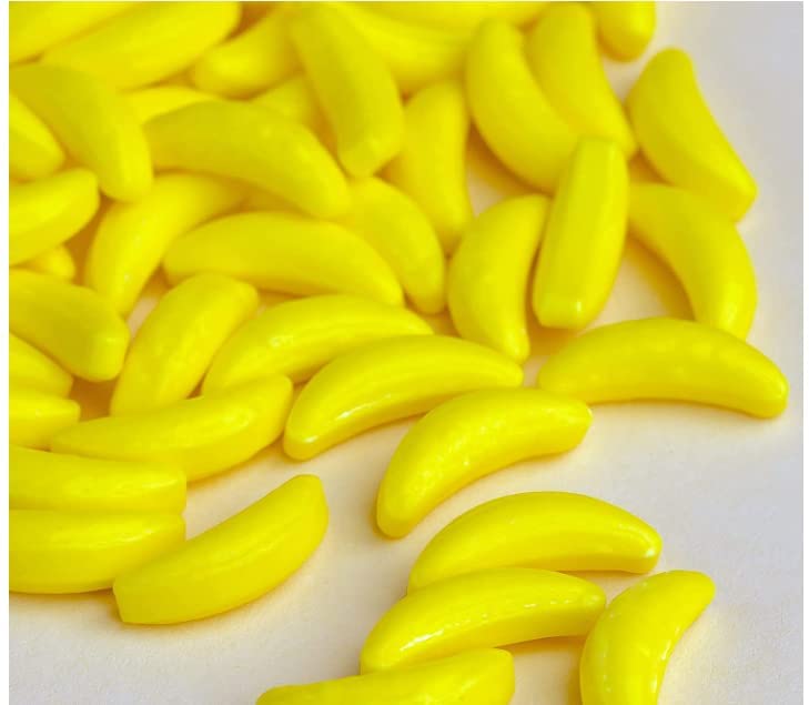 Bayside Candy Cabezales de plátanoplátano tontobananaramacaramelo duro de plátanocaramelo de plátano amarillo (1 libra)