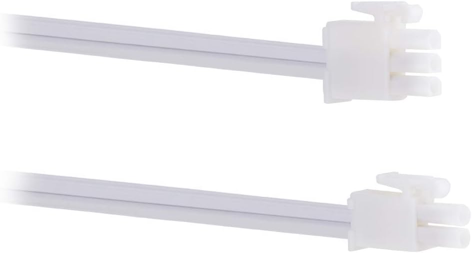 UltraPro Cable de enlace de luz para debajo del gabinete, LED, enchufable, para barra de luz, luces de disco, 47167, color blanco (paquete de 2)
