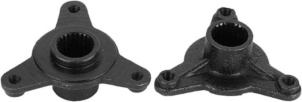 Qiilu 1 par de bujes de eje de rueda trasera, 3.071 in 23T Spline 3 pernos de rueda trasera Hub para 110cc ATV507 ATV516F ATV517F ATV Go Kart