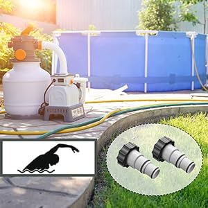 Adaptador de manguera de repuesto A con collar para bombas de conexión roscadas, adaptador de manguera tipo B de 1.25 pulgadas a válvula de émbolo,