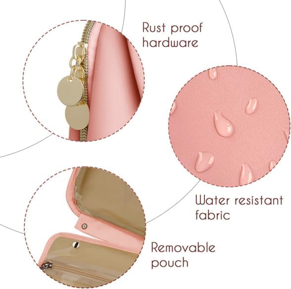 Chandelli El neceser de viaje para mujer es una gran bolsa de viaje y el neceser perfecto para viajar con artículos de aseo de tamaño de viaje,