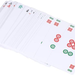 Toyvian Mah-jongg – Tarjetas ligeras, 1 juego de cartas Mah-jongg, accesorios de entretenimiento, impermeables, para viajes, póquer a prueba de Toyvian Mah-jongg – Tarjetas ligeras, 1 juego de cartas Mah-jongg, accesorios de entretenimiento, impermeables, para viajes, póquer a prueba de