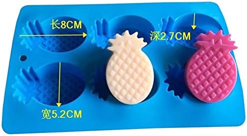 Moldes de silicona para piñas, forma de frutas tropicales, moldes de jabón de silicona, moldes de verano hawaianos para manualidades, manualidades,