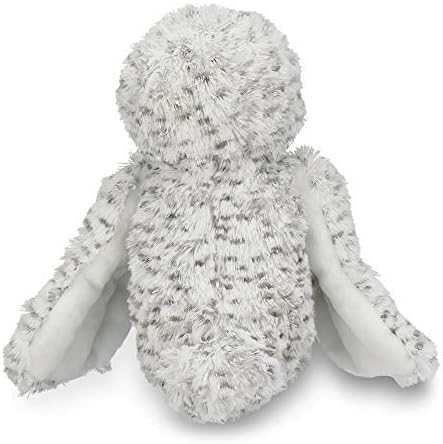 Bearington Owlfred – Peluche de búho nevado blanco, 11 pulgadas