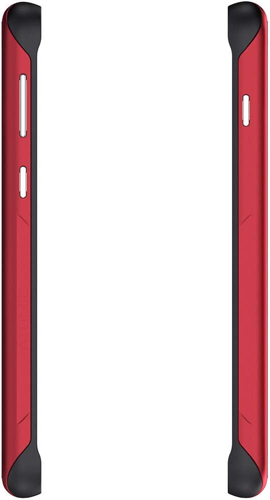 Ghostek Atomic – Funda delgada para Galaxy S10 transparente con parachoques de metal espacial, protección súper resistente, diseño de grado militar