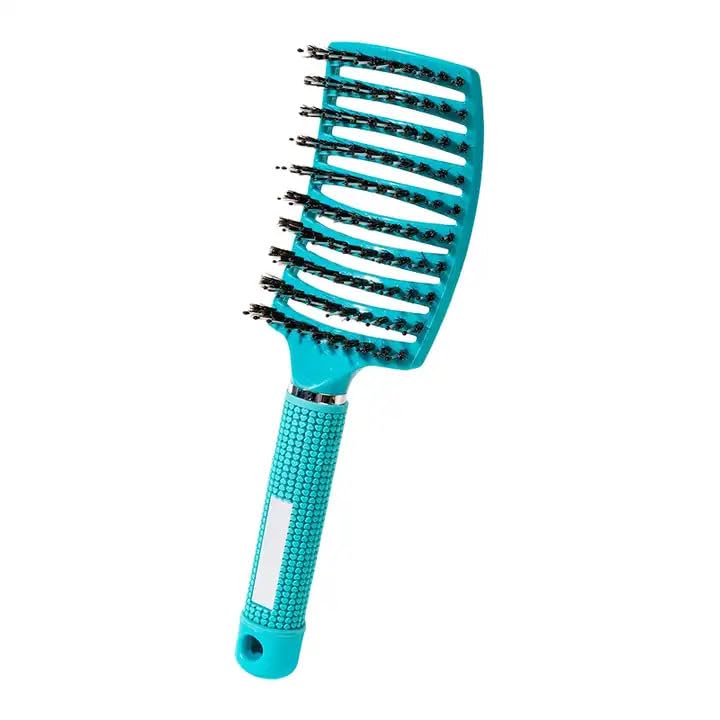 Cepillo de pelo húmedo y seco, sin tirones, curvado y ventilado, cepillo desenredante mágico para niños y mujeres, puede añadir brillo y cabello