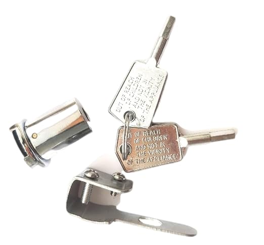 #WR01X28053 Pieza de repuesto Nuevo paquete de 2 llaves de puerta de congelador para FCM16DLAWW FCM16SLAWW para GE