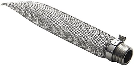 UP100 Pantalla de bazooka de acero inoxidable de 5.9 in y 6 pulgadas para hervidor de cerveza casera o filtro de malla