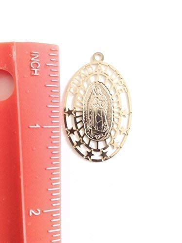 Gold Plated Our Lady of Guadalupe Medal Necklace for Women
