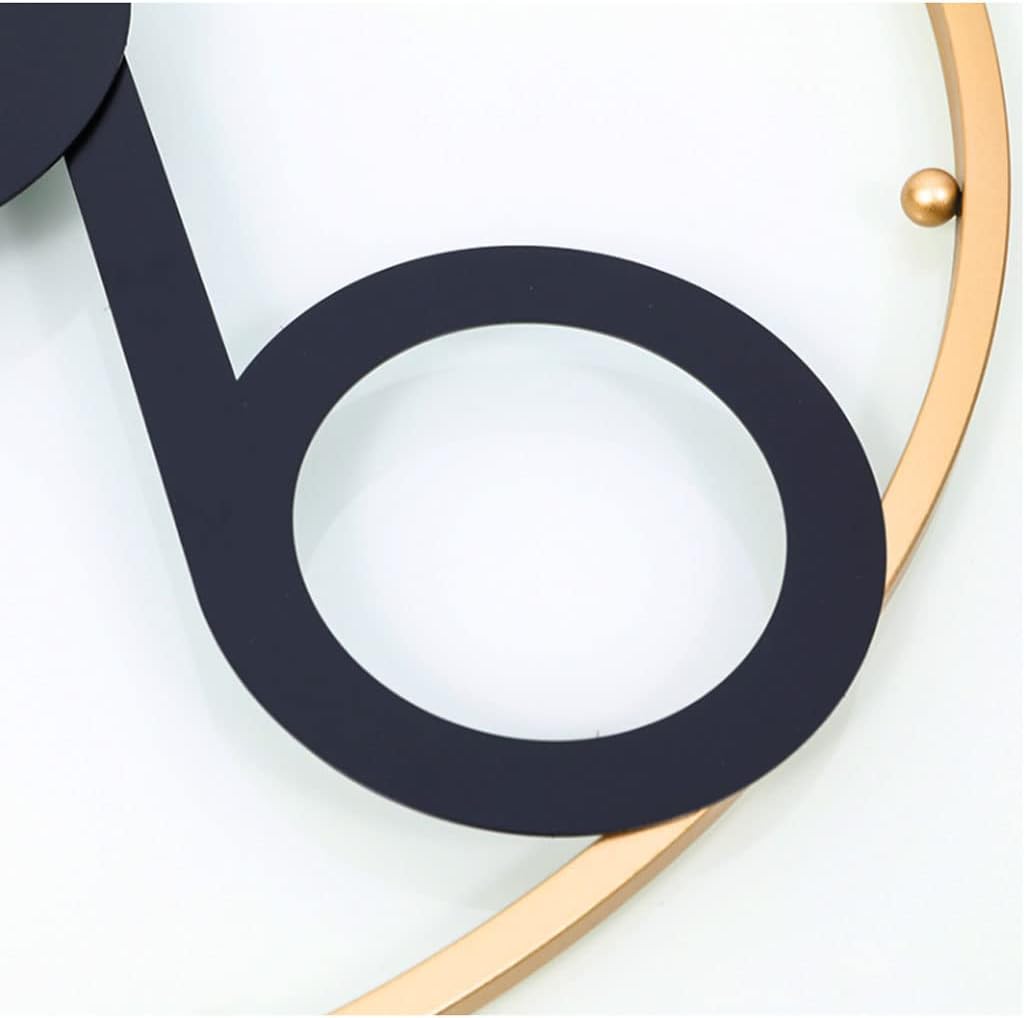 AOKLEY Reloj de pared Large Metal Wall Clock Silent Non-Ticking 20 Inch Modern Minimalist Decorative Luxury Art Wall Clock for Living Room Dining