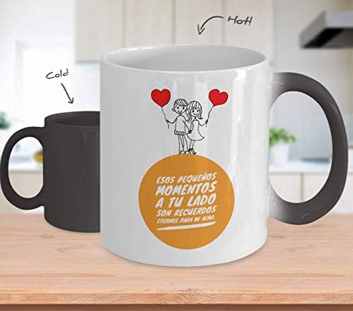 Regalo para novio  Taza de Cafe para novia  Perfecto regalo para san valentin, navidad, aniversario y para enamorado  Vaso con afirmaciones positiv