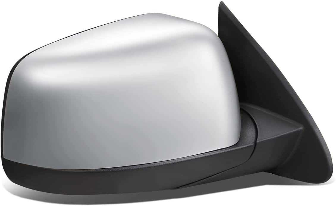 DNA Motoring OEM-MR-CH1321388 Espejo retrovisor plegable con calefacción lateral derecho con cubierta cromada compatible con Durango 2011-2022