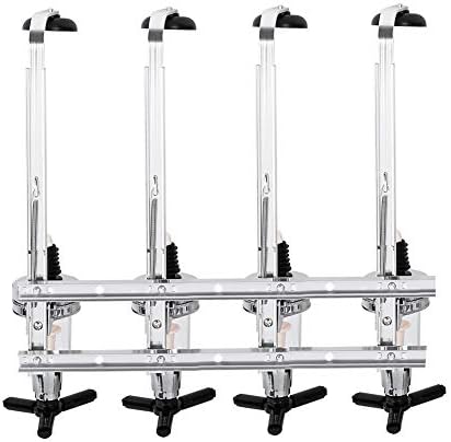 Soporte giratorio de vino para 4 botellas, dispensador de vino giratorio de medición precisa, dispensador de licor giratorio para bar, para