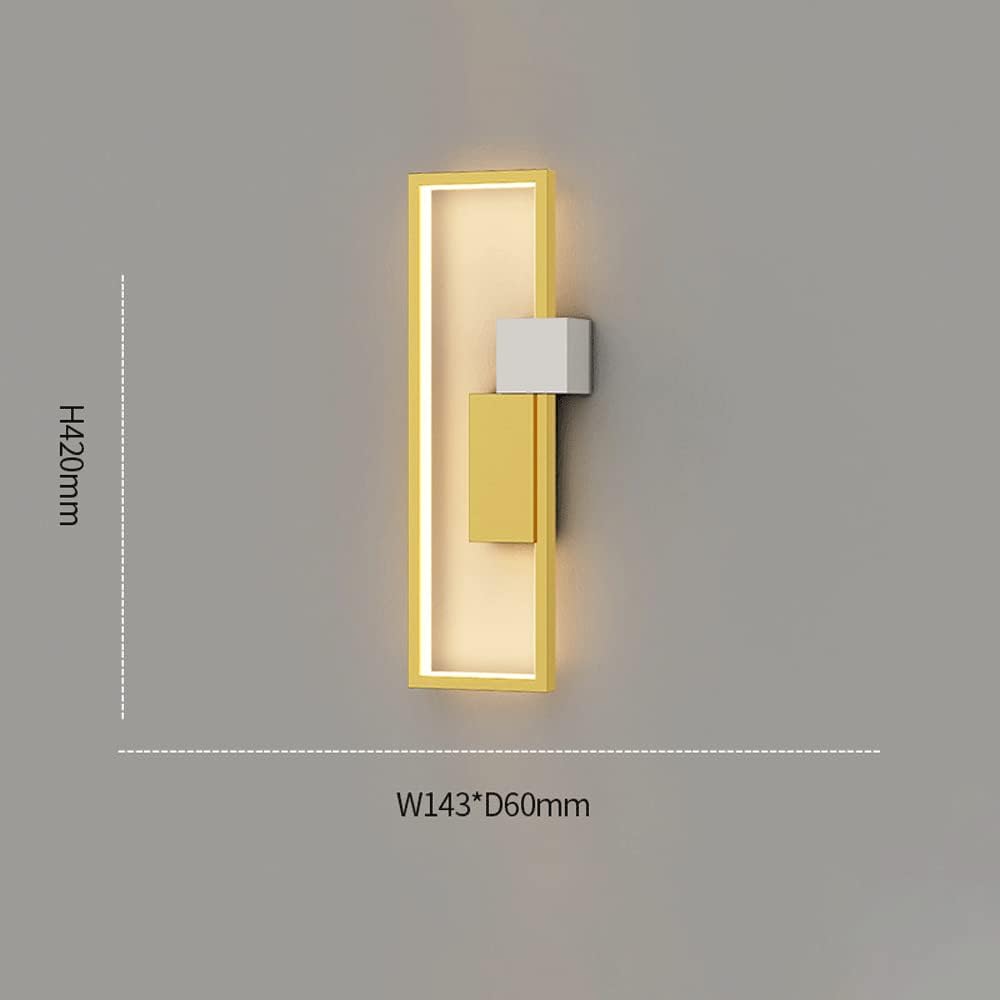 Aplique de pared de techo con geometría LED, tira larga, lámpara de pared moderna de acrílico para interiores, para dormitorio, sala de estar,
