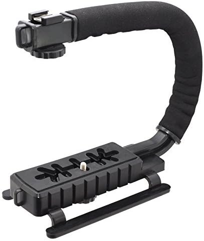 Agarre estabilizador profesional con soporte de zapata caliente para Canon Vixia HF S21 videocámara