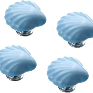 Veemoon 4 pomos para puerta de armario, tiradores de tocador, pomos de puerta de gabinete, pomos de porcelana para cajones, pomos costeros, Veemoon 4 pomos para puerta de armario, tiradores de tocador, pomos de puerta de gabinete, pomos de porcelana para cajones, pomos costeros,