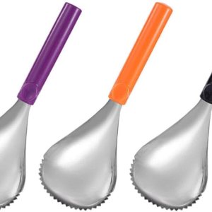 Herramientas manuales 3 piezas de calabaza cuchara de acero inoxidable herramienta de tallado de frutas manual sandía melón cuchara calabaza Herramientas manuales 3 piezas de calabaza cuchara de acero inoxidable herramienta de tallado de frutas manual sandía melón cuchara calabaza