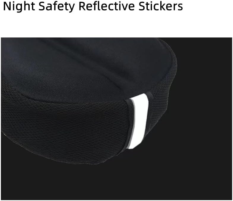 MINILUJIA Funda de cojín de gel suave para silla de montar de bicicleta para niños y niñas, 10 x 6 pulgadas, transpirable y extra suave, espuma