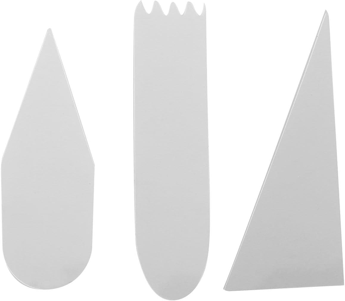 Kit de raspadores 9 en 1 de plástico transparente para pasteles, crema raspador más suave para pan, pastelería, decoración de pasteles, bricolaje,