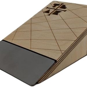 Teak Tuning Rampa de madera para diapasón con transición de metal, 6 pulgadas, colaboración con WoodOn Teak Tuning Rampa de madera para diapasón con transición de metal, 6 pulgadas, colaboración con WoodOn