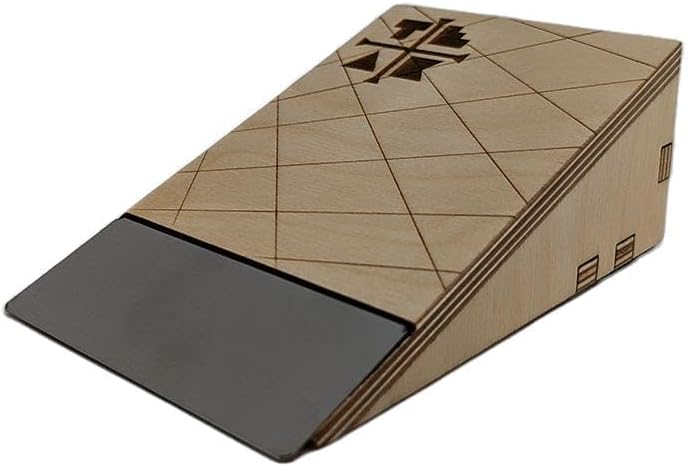 Teak Tuning Rampa de madera para diapasón con transición de metal, 6 pulgadas, colaboración con WoodOn