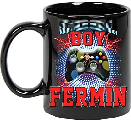 Maynard Ruiz Coffee Mug Coffee Mug Personalized Name Customized Mug with Name Cool Boy Fermin Game Gift for Boy, Men Love Game 11oz Black Mug 225261