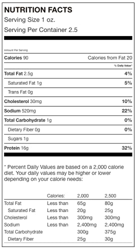 All Natural Best Beef Jerky – Sin conservantes añadidos, sin MSG o nitratos añadidos, 100% saludable, carne seca magra (estilo Montreal, 7.5 onzas
