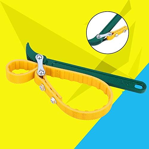 Wal – Llave de filtro de aceite tipo cinturón frontal, portátil, para reparación de automóviles, herramienta manual de reparación resistente (12