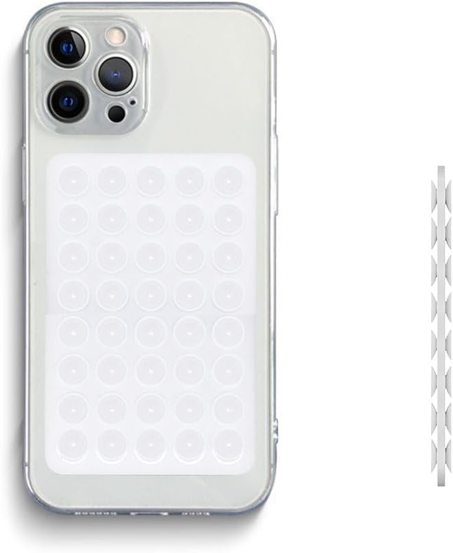 Funda de silicona con succión para teléfono (funda compatible con iPhone y Android, soporte de accesorios de teléfono manos libres para selfies y