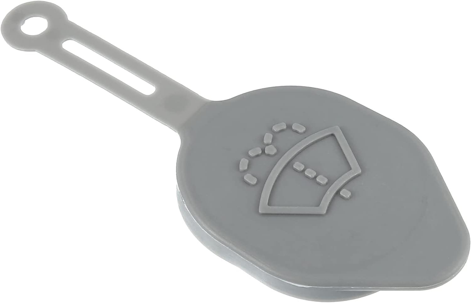 Unifizz Tapa de botella de depósito de líquido para limpiaparabrisas de automóvil, color gris, 2 piezas, cubierta de recuperación de refrigerante