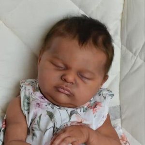 Angelbaby Muñecas de bebé Reborn negras realistas, muñeca de bebé recién nacida realista de 18 pulgadas, muñeca afroamericana durmiente con aspecto Angelbaby Muñecas de bebé Reborn negras realistas, muñeca de bebé recién nacida realista de 18 pulgadas, muñeca afroamericana durmiente con aspecto