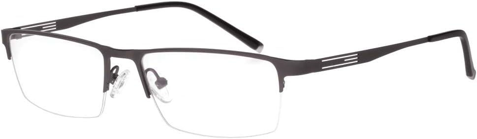 Gafas de lectura grises fotocromáticas +2.25 Fuerza Medio marco Gafas Hombres