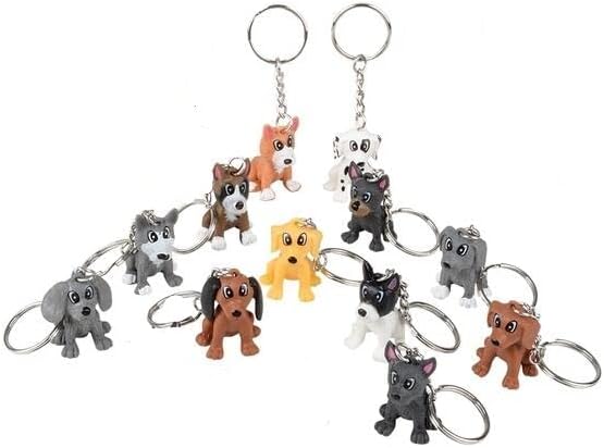 Llaveros para cachorros de 1.5 pulgadas, paquete de 24 unidades, recuerdo de fiesta, accesorios, bolsas de golosinas, premios, piñatas, carnavales