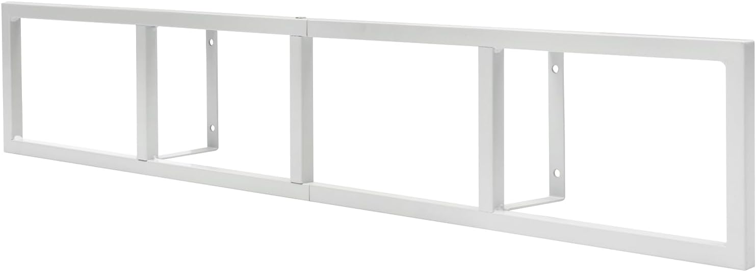TFCFL Storage Rack Space 34 Inch CD DVD Cube Organizer Shelf for Wall Media & Video Game Organizer Metal Floating Shelf Set (3, White)