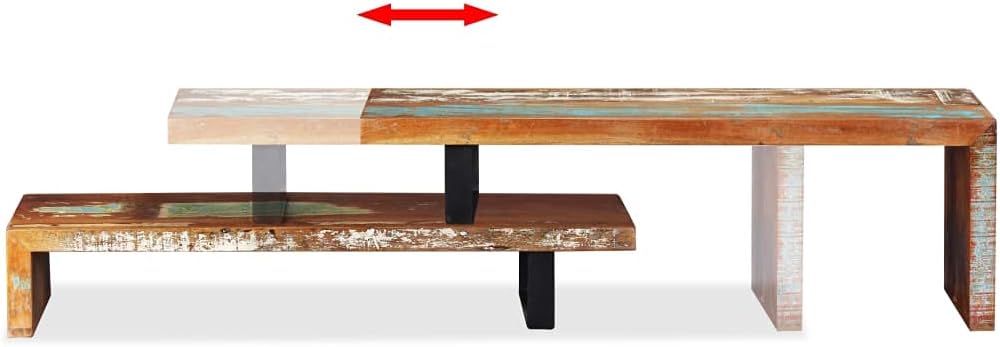 vidaXL Soporte para TV, soporte para monitor de sala de estar, soporte de escritorio para monitor de TV, centro de entretenimiento, consola de TV,