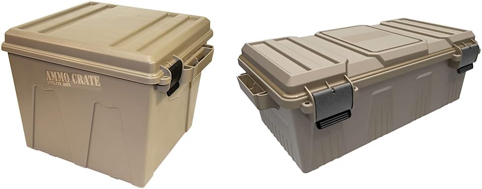 MTM ACR12-72 Caja de munición para almacenamiento en seco de engranajes y caja de munición dividida MTM, tierra oscura