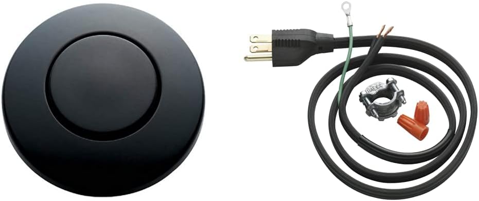 InSinkErator STC-MTBLK – Kit de cable de alimentación para eliminación de basura, color negro mate, CRD-00, negro, paquete de 1