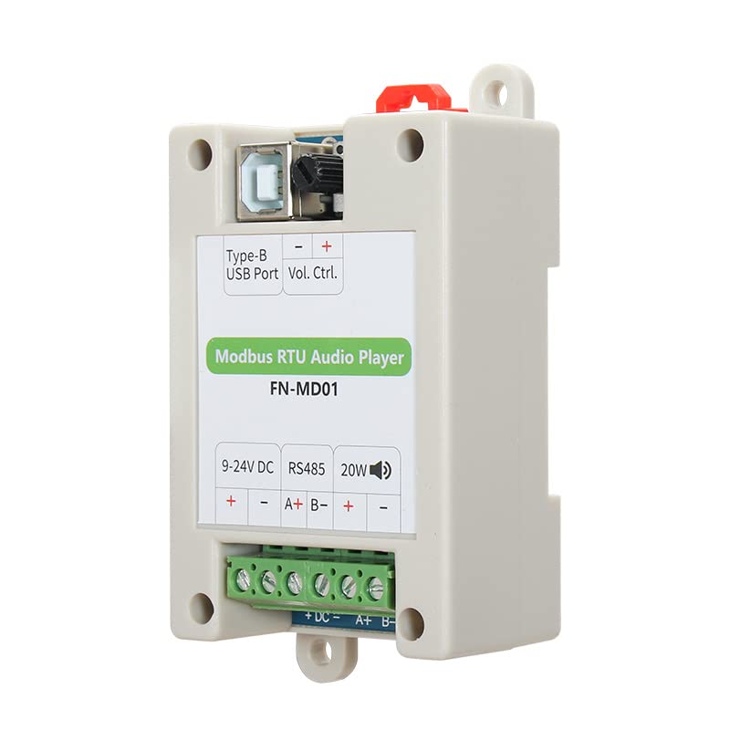 FN-MD01 Modbus RTU Reproductor de audio con amplificador de 20 W