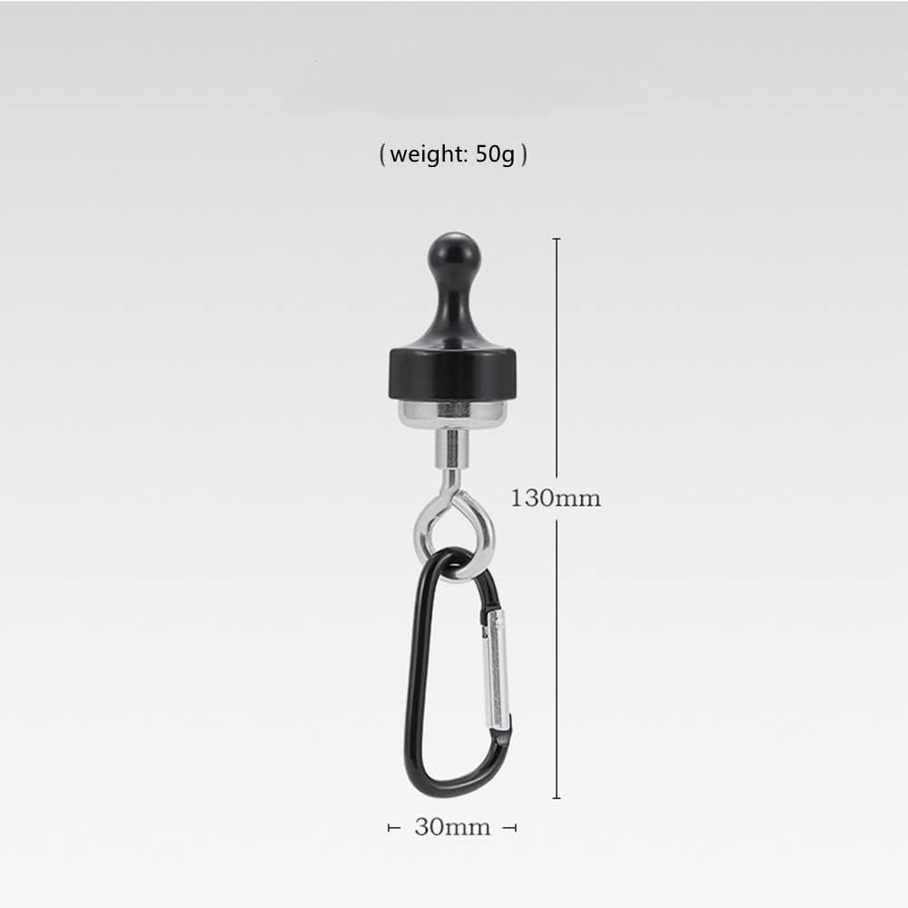 RIIPOO Ganchos magnéticos resistentes, colgador magnético, linterna de luz para campamento, cortina de cielo, soporte para tienda de campaña,