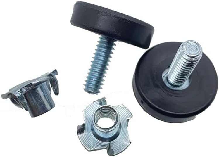 20 niveladores de patas de muebles de rosca, niveladores ajustables para sillas de mesa, pies deslizantes, patas de silla, protectores de suelo para