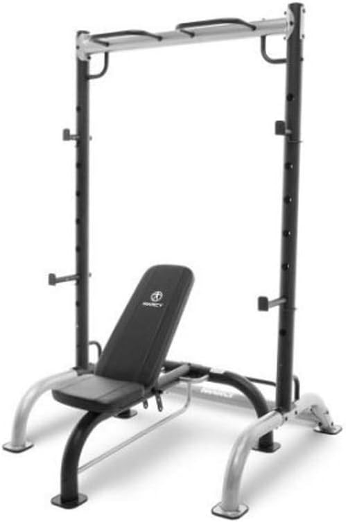 Marcy Banco de pesas multiusos  Posiciones de respaldo ajustables, equipo de gimnasio en casa SB-10900 negro 9.25 x 17.50 x 42.00 pulgadas