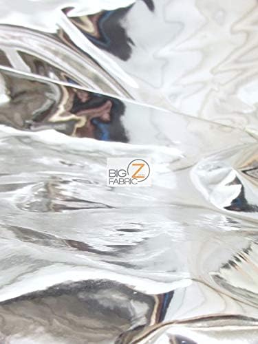 DuroLast Tela de vinilo reflectante de espejo cromado por The Yard Aplicaciones de accesorios de tapicería de bricolaje (plata)