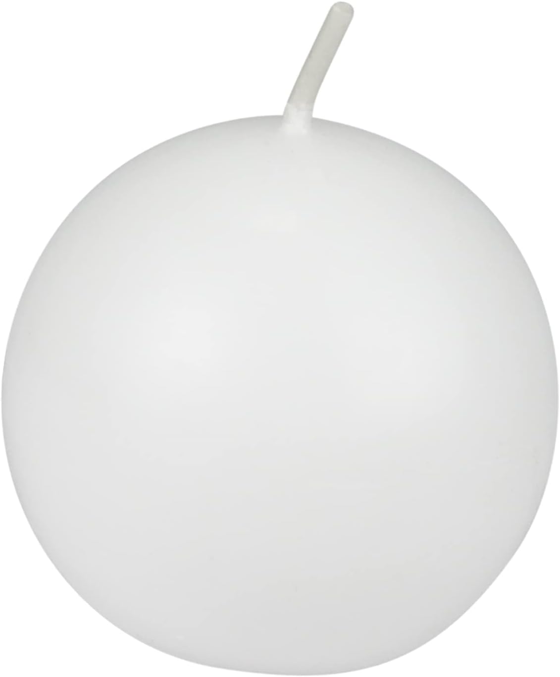 CBZ-014 – Velas de bola de 6 piezas, 3 pulgadas, blanco, 6 unidades