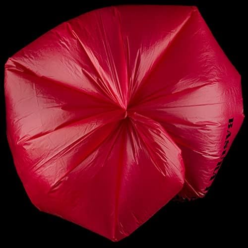 Red Isolation – Bolsa de residuos infecciosos de alta densidad, 7 galones, 12 micrones, 17 x 18 pulgadas, 100 unidades
