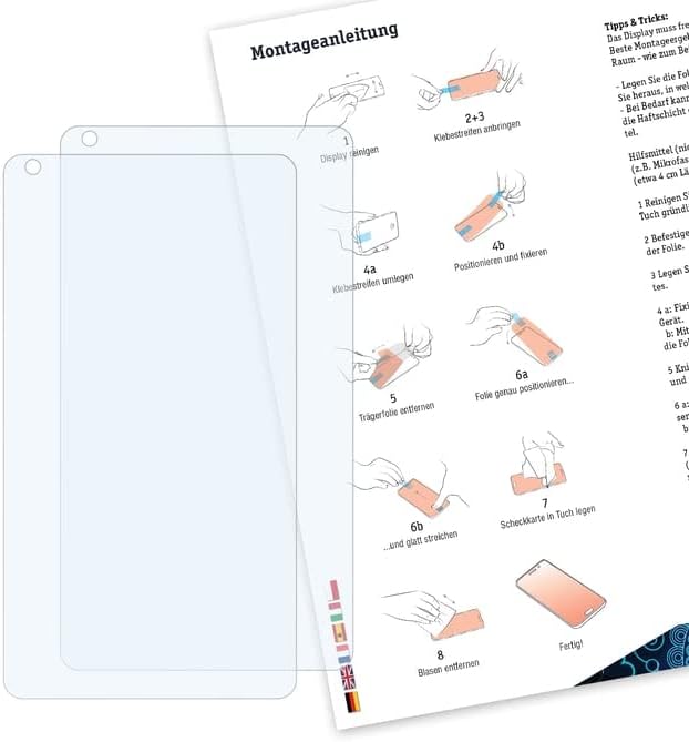 Bruni Protector de pantalla compatible con Autel MaxiTPMS ITS600 Pro, película protectora transparente (2X)
