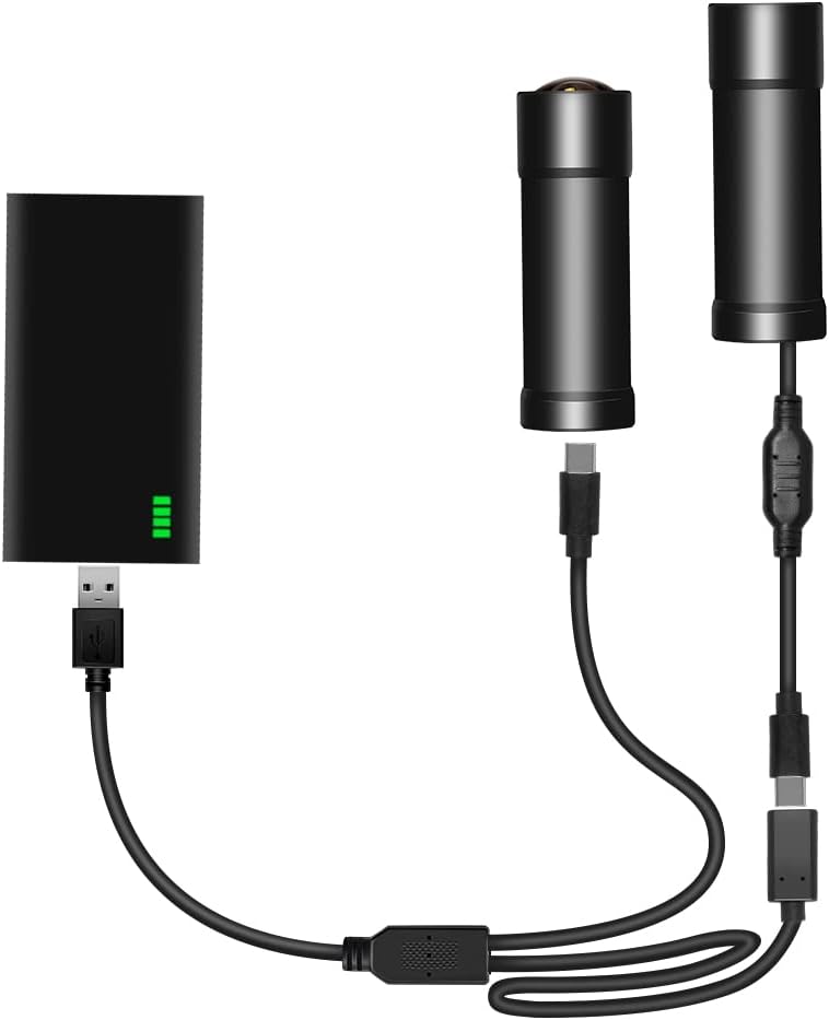 VSYSTO Cámara de bicicleta WiFi 2K con luz trasera de visualización de temperatura, visión nocturna súper gran angular de 170 SONYIMX335 lente