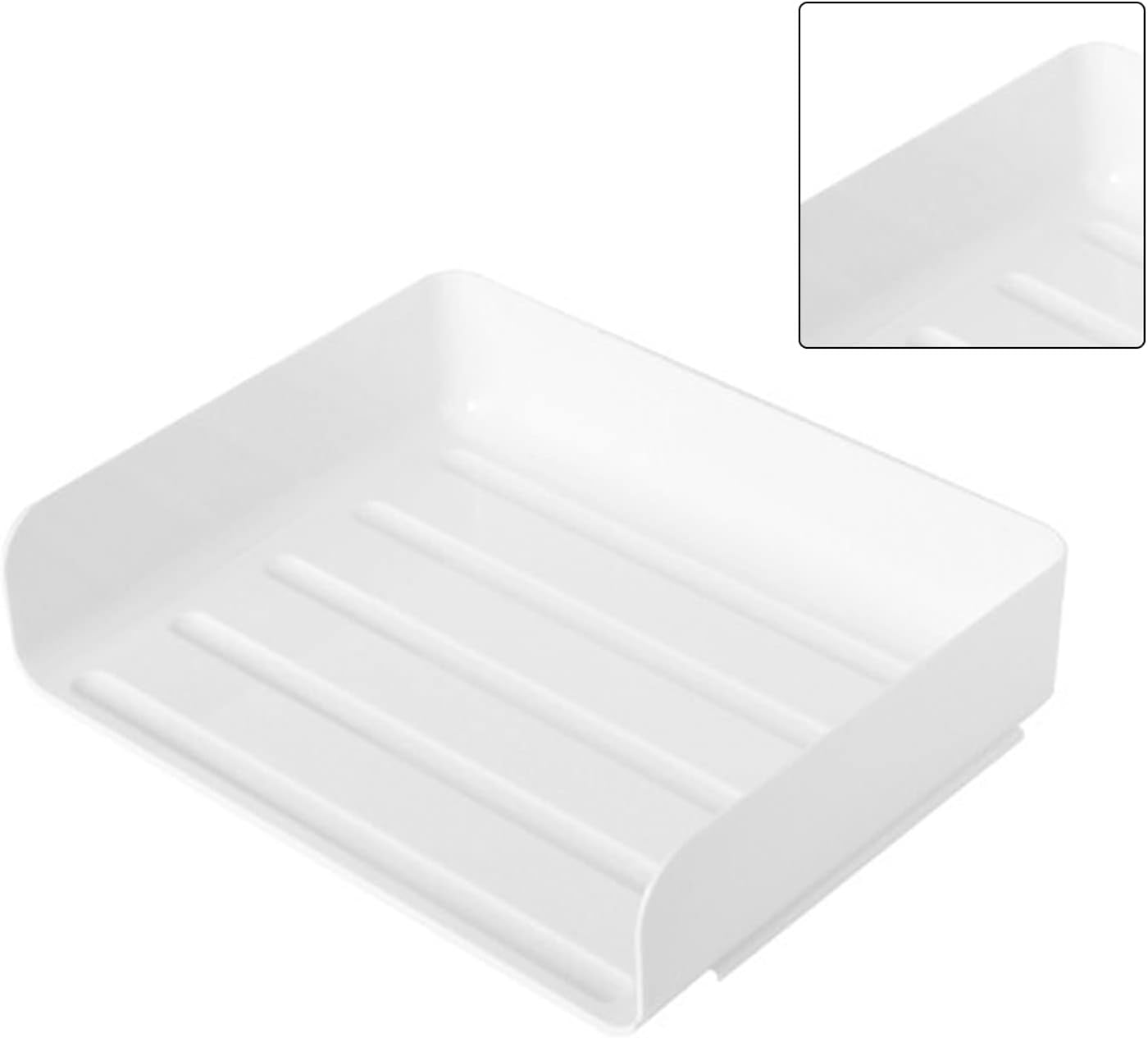 Bandeja apilable para cartas, organizador de escritorio blanco de PET, organizador de bandeja de documentos de papel, soporte de papel para archivos