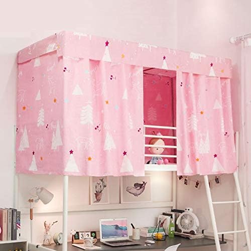 Cortinas de litera para dormitorio, toldo de cama, cortinas de privacidad, 2 paneles + 1 parte superior