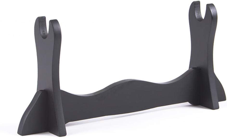 Soporte de exhibición de espada lacado de madera individual Katana Wakizashi Tanto Bokken Gladiator Samurai Table Display Holder Outfit 1 Tier