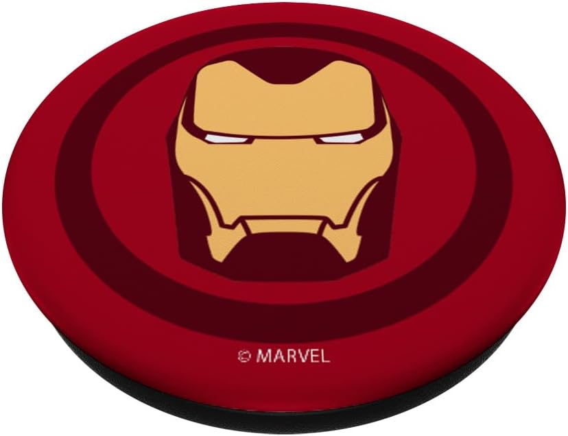 Marvel Avengers Iron Man Portrait PopSockets – Soporte para teléfonos y tabletas, Negro
